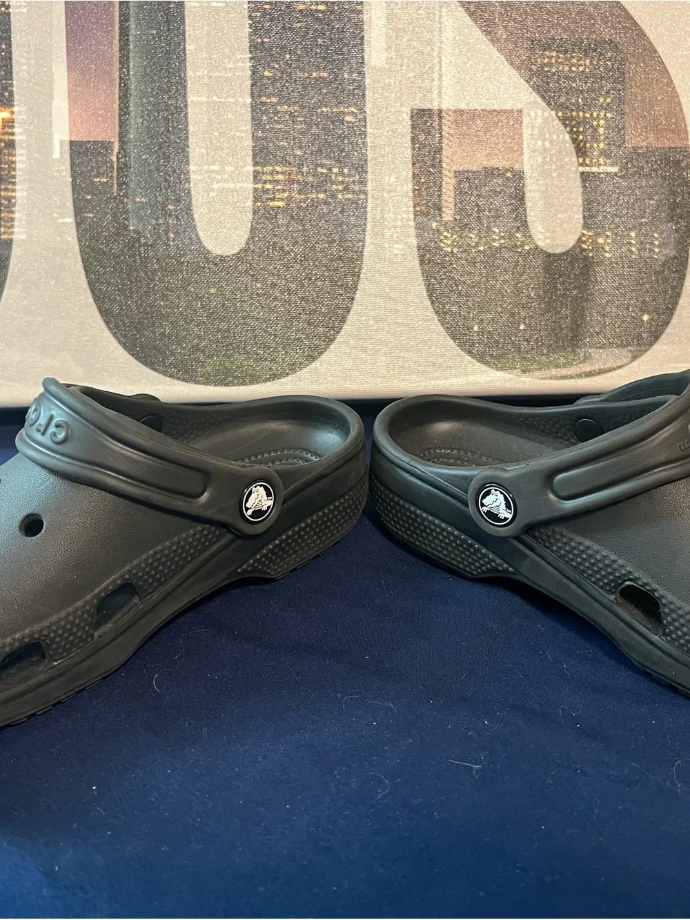 kids Black Crocs